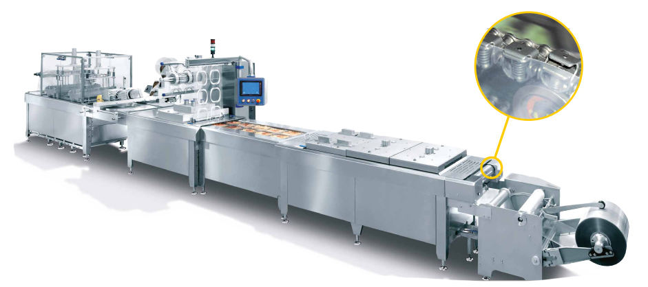 Standard Frame Clamp 10B2GC-B Stainless Steel Gripper Roller Chain for Form Fill and Vacuum Seal Wrapping