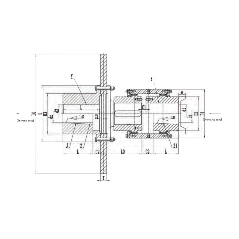 GAPK Type Flexible Drum Gear Coupling With Brake Disc for Heavy Loads Speed Direction Change GAPK Type Flexible Drum Gear Coupling With Brake Disc for Heavy Loads Speed Direction Change