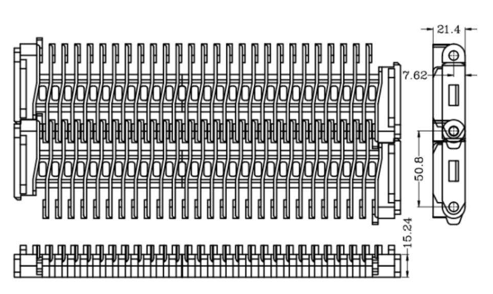 400 Series Super Rib Straight Run Belt Conveyor Chain Mesh