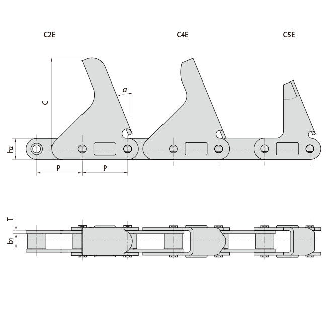 CA2060H-C2E CA2060H-C4E CA2060H-C5E Agricultural Steel Conveyor CA2060h Roller Chains With Attachment CA2060H-C2E CA2060H-C4E CA2060H-C5E Agricultural Steel Conveyor CA2060h Roller Chains With Attachment