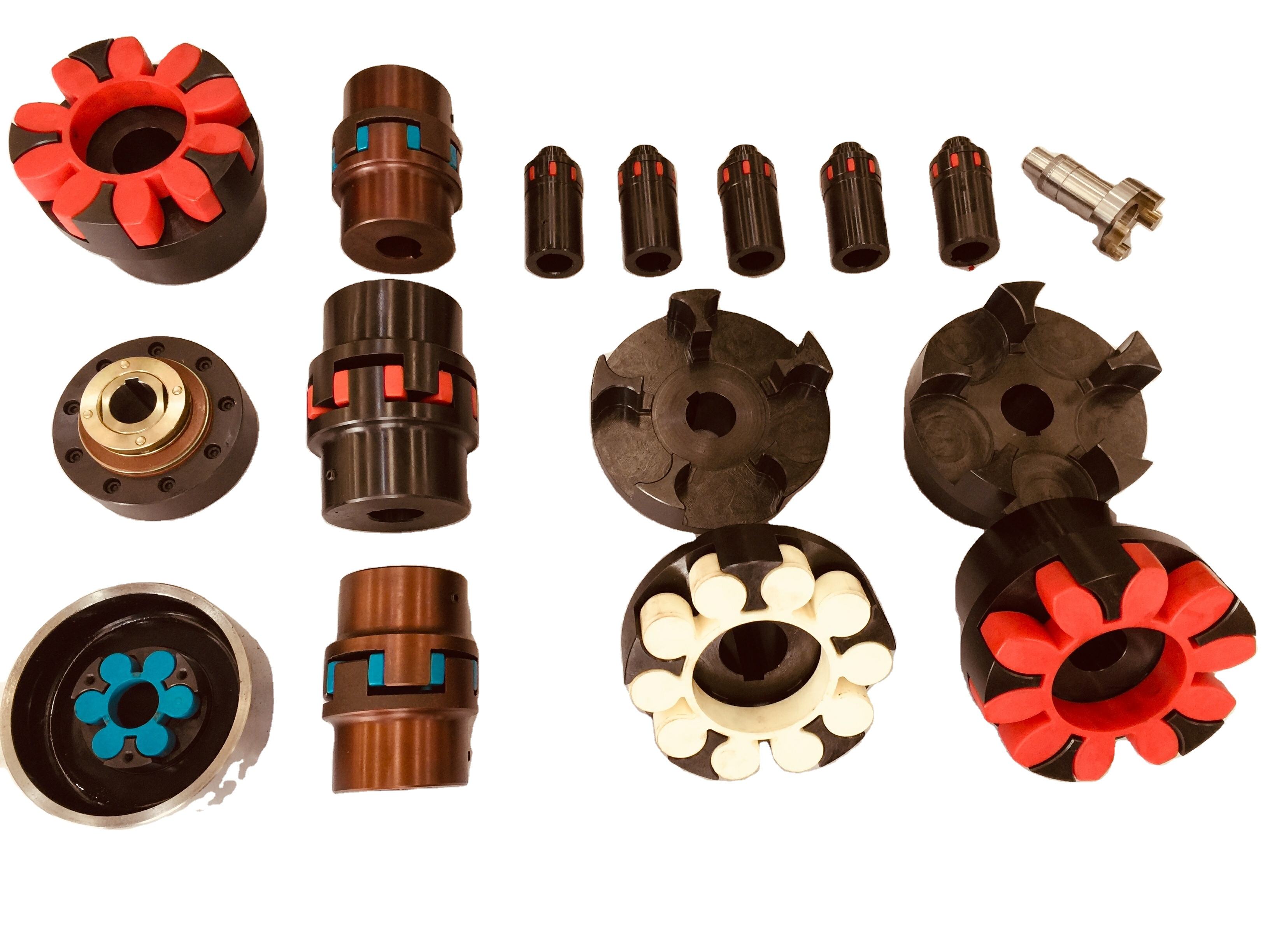 Flexible Spider Couplings Zero Backlash Elastomer Insert Elastic Jaw Servo Insert Couplings Flexible Shaft Coupling