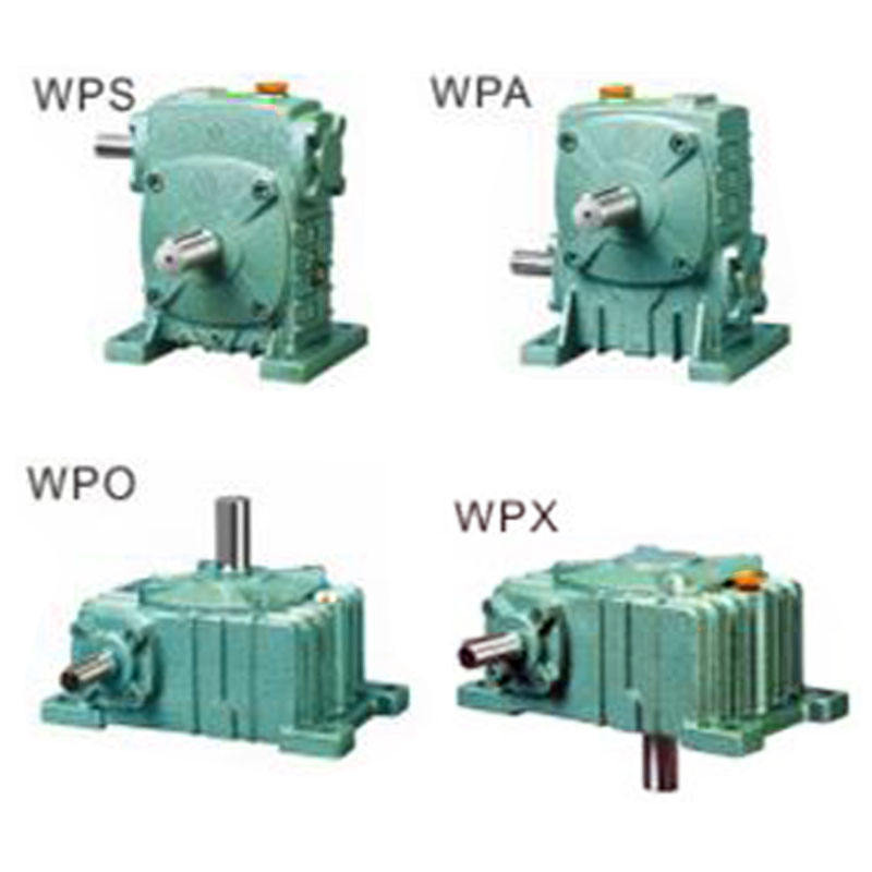 WPA Series Worm Gearbox Wpa50 Worm Single Double Gear Speed Reducer Reductor Box Gearbox Green Motor Building Horizontal Torque