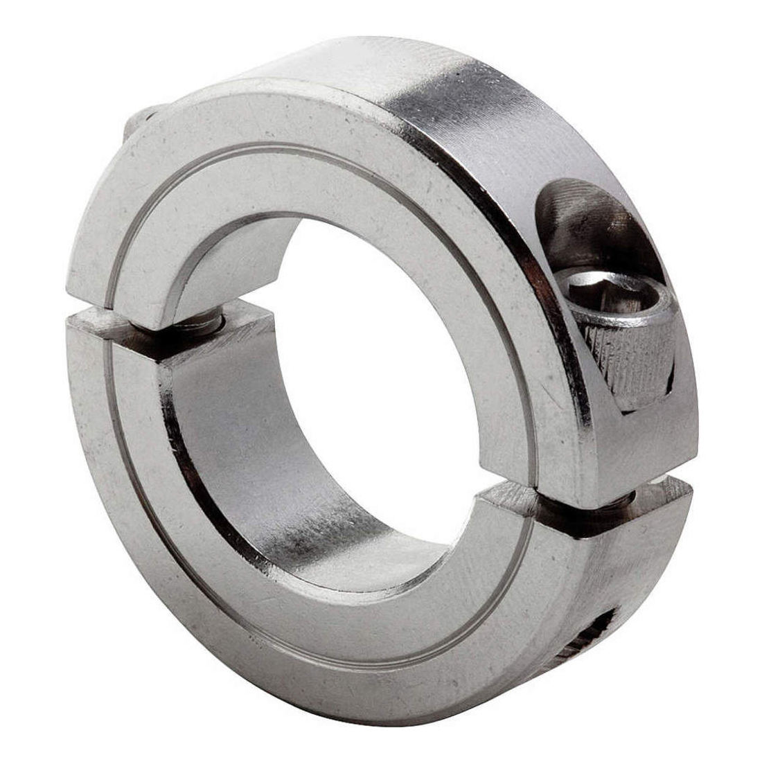 Steel Aluminum 1-1/8 Set Screw Clamping Shaft Collar For Tight Shaft Locking Collars With Solid SIngle or Double Split