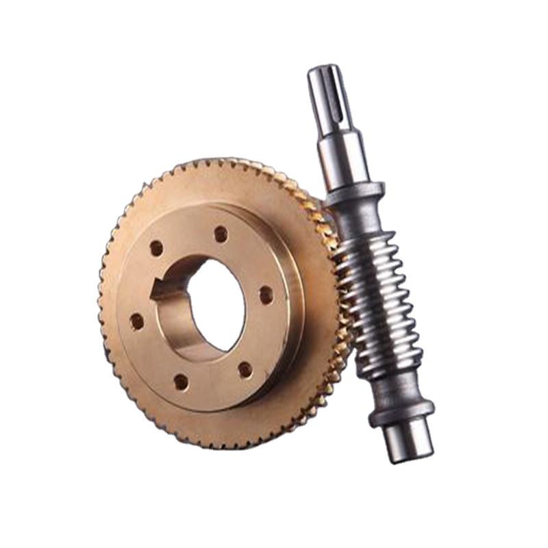 Copper CNC lathe processing CNC various worm gear rod processing high precision brass worm gears
