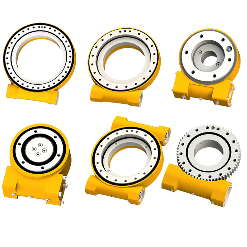 SE Excavator Crane Worm Gear Bearing Dual Axis Slewing Slew Drive for Solar Tracking System Wind Power With Hydraulic Motor