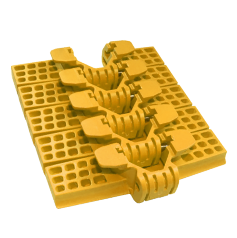 Promotional Various 1070 Series 25.4mm Pitch Hook Foot Type Flat Top Turning Chain Plastic Chain for Sale