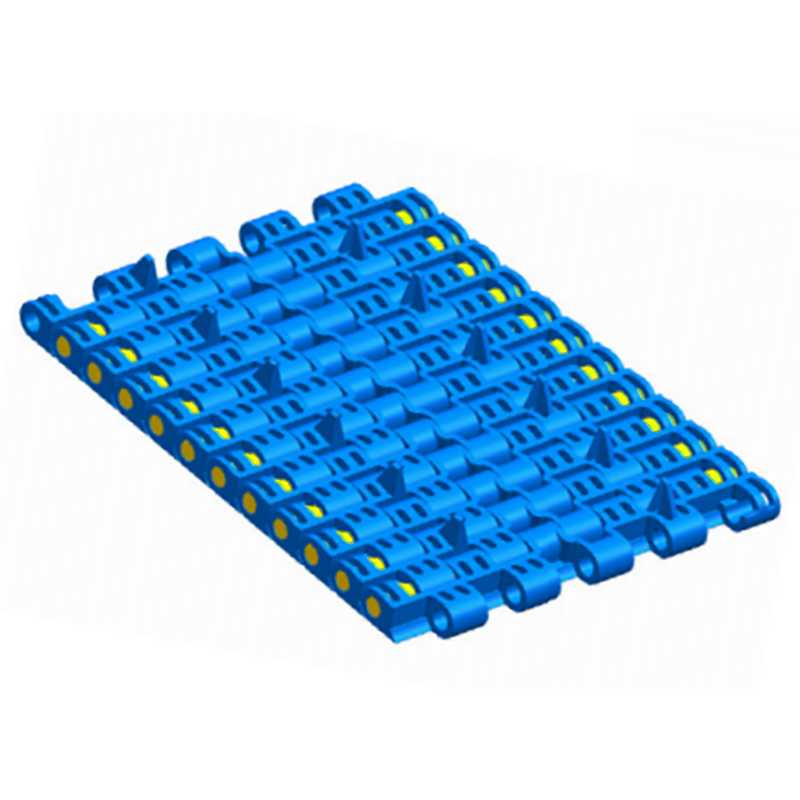 8.8mm Ultra-small Pitch Surface Hollowing Flat Top Chain Network Plastic Chain for Sale