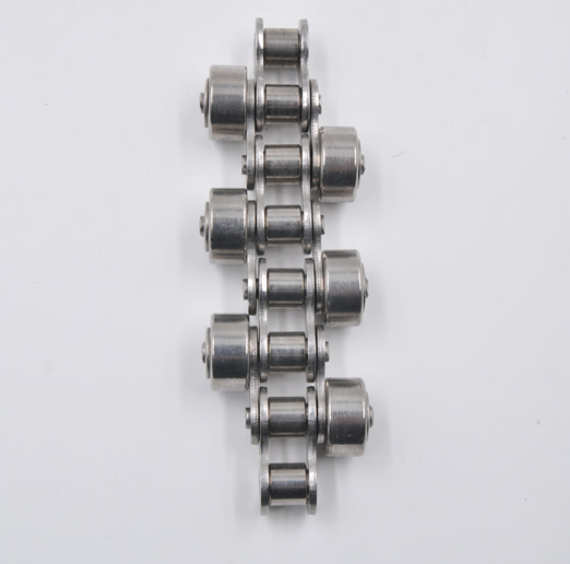 SSSR50 Stainless Steel Short Pitch Roller Conveyor Chain with Side Mounted Large Roller and Sprockets in Steel