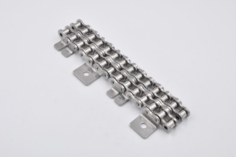 SS10AH-K1 Stainless Steel Short Pitch Steel Conveyor Chains for Jelly Machine