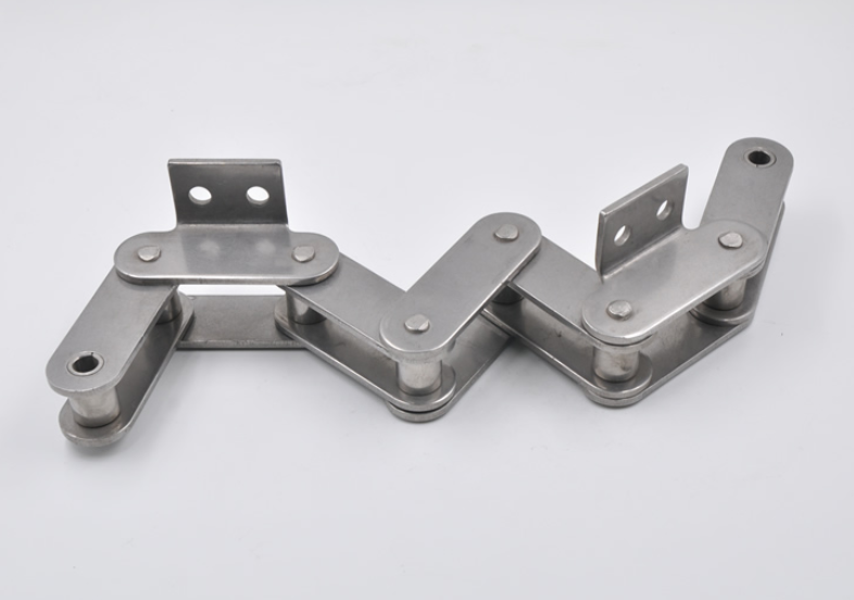 SSC224AH SSC2120H Stainless Steel Double Pitch Conveyor Chain With A1&A2&K1&K2 Attachments and Sprockets in Steel