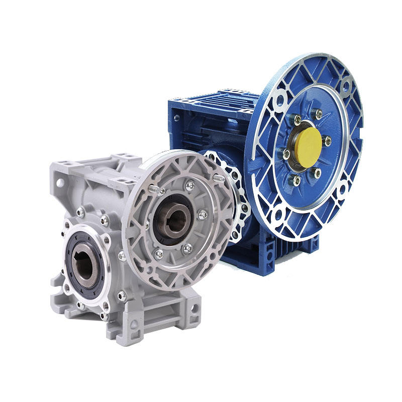 China Manufacturer RV 050 Worm Speed Reducer Gearing Transmission 220V 380V Ac Electric Motor Worm Gearbox Worm Gear Reducer