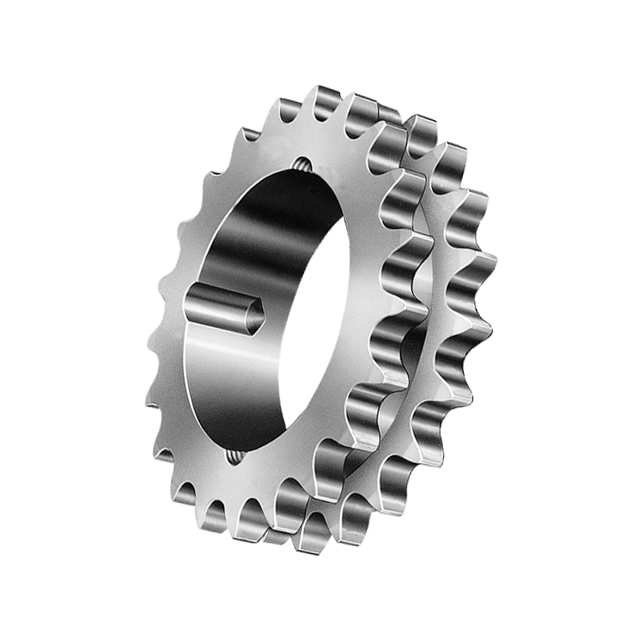 Ansi Din Standard Customized Tooth Double Duplex Triple Roller Chain Wheel bushing Taper Lock Sprockets