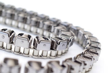 Sprockets 1843 Gripper Chain for Plastic Film Conveying 42PZ 52PZ 62PZ 1843 in Stainless Steel and Steel