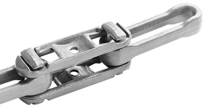 X348 x458 x678 drop forged chain rivet-less overhead conveyor chain for grain machines