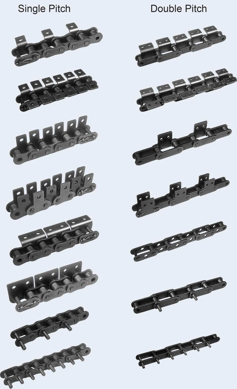 SS06C SS35 Stainless Steel Short Pitch Conveyor Chain With Attachment SA-1& SK-1 and Sprockets in Steel