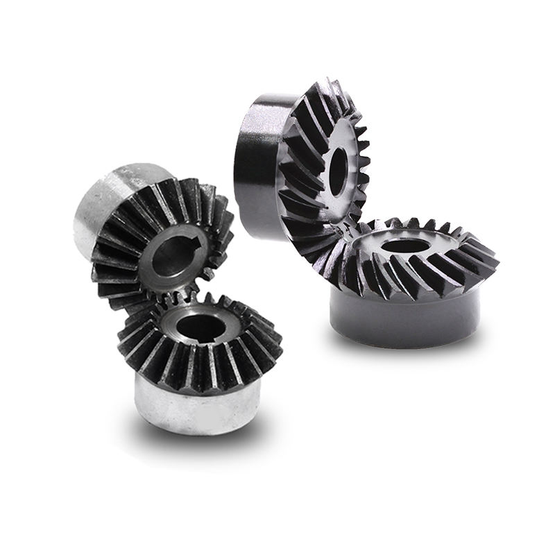 Factory OEM Steel Small Spiral Steel Straight Bevel Gear with Keyway