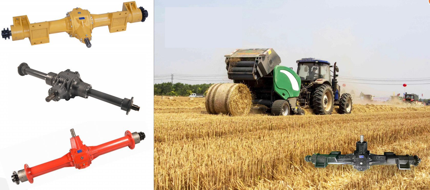 Agricultural Machinary Gear Drive Round Baler Gearbox Speed Reducer For Round Baler And Harvester