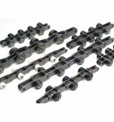 SSSR40 Stainless Steel Short Pitch Roller Conveyor Chain With Side Mounted Large Roller and Sprockets in Steel