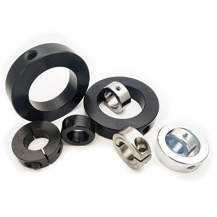 Steel Aluminum 1-1/8 Set Screw Clamping Shaft Collar For Tight Shaft Locking Collars With Solid SIngle or Double Split Steel Aluminum 1-1/8 Set Screw Clamping Shaft Collar For Tight Shaft Locking Collars With Solid SIngle or Double Split