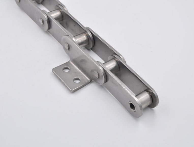 SSC208B Stainless Steel Double Pitch Conveyor Chain with A1&A2&K1&K2 Attachments and Sprockets in Steel