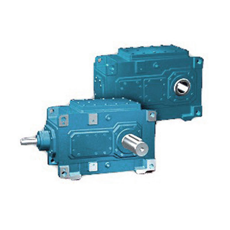 B series helical bevel gearbox 2 speed transmission right angle industrial gear units 3 phase reducer gear box motor