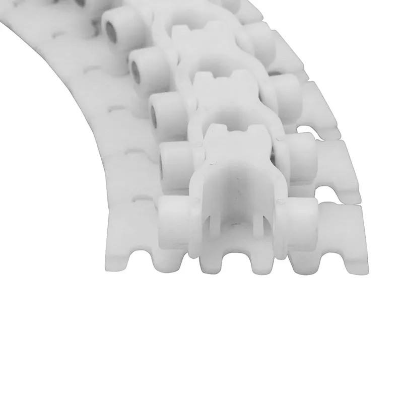 Multi plastic chain conveyor flex Chain with Pushers Plastic Chain Table Top Slat substitute conveyor