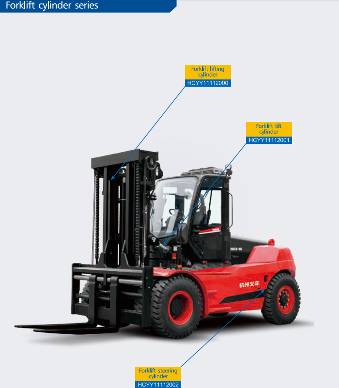 HCYY11112002 Good Quality Professional Factory 16.5kg Forklift Steering Hydraulic Cylinder for Forklift