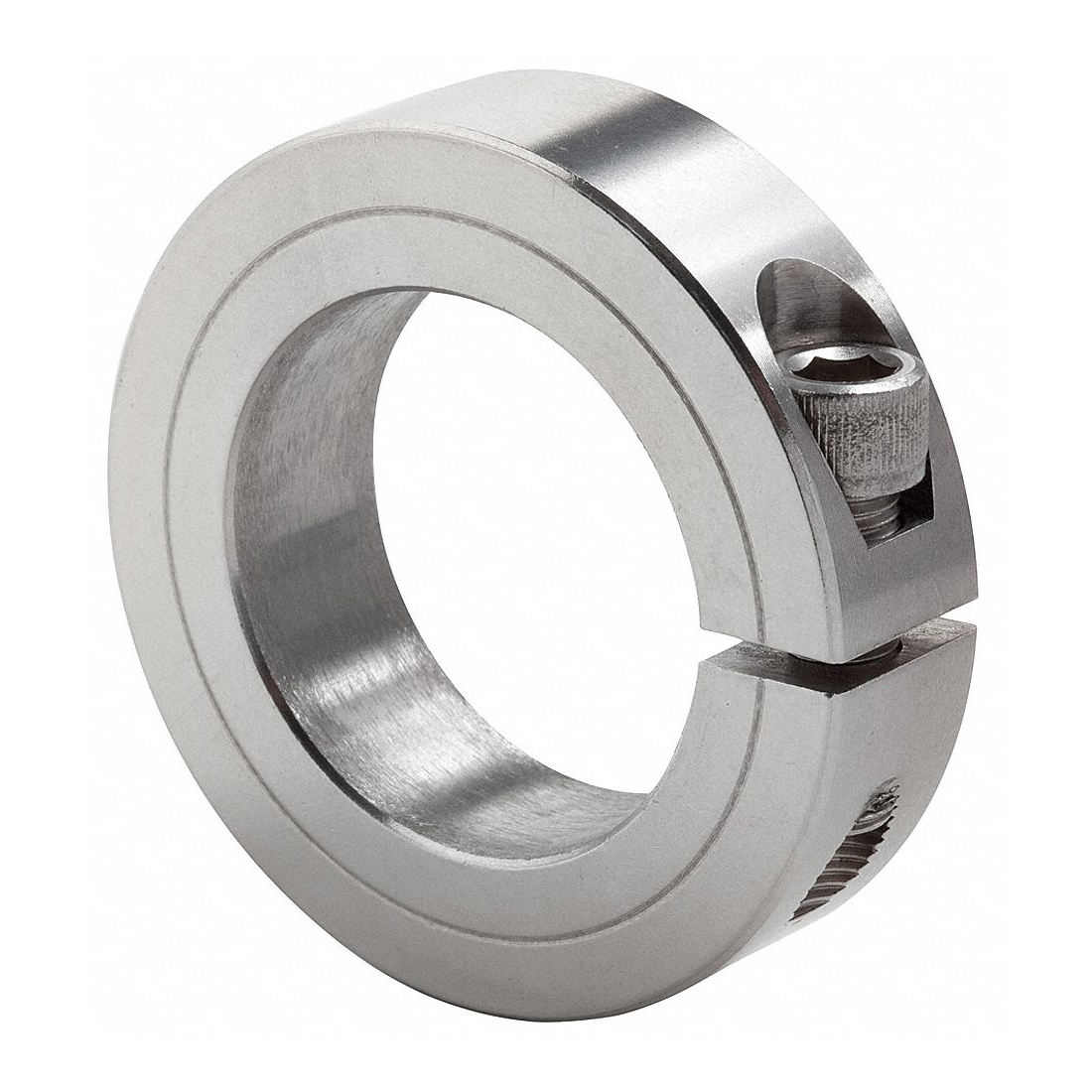 Steel Aluminum 1-1/8 Set Screw Clamping Shaft Collar For Tight Shaft Locking Collars With Solid SIngle or Double Split