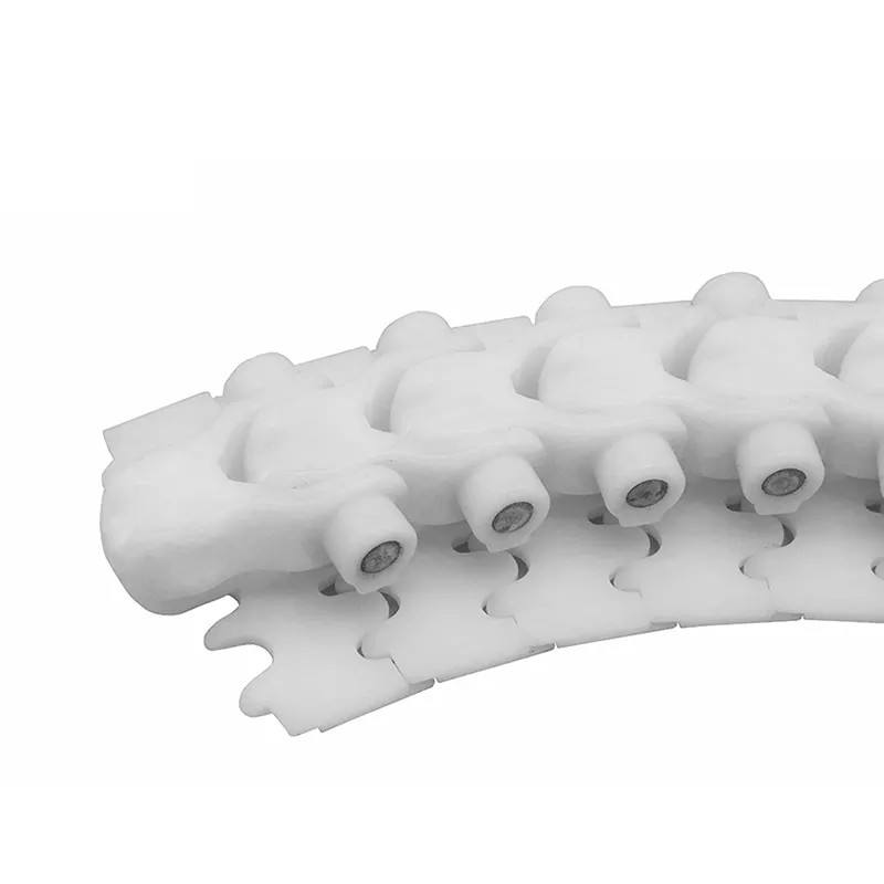 Multi plastic chain conveyor flex Chain with Pushers Plastic Chain Table Top Slat substitute conveyor