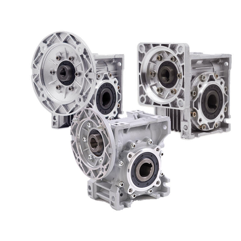 China Manufacturer RV 050 Worm Speed Reducer Gearing Transmission 220V 380V Ac Electric Motor Worm Gearbox Worm Gear Reducer