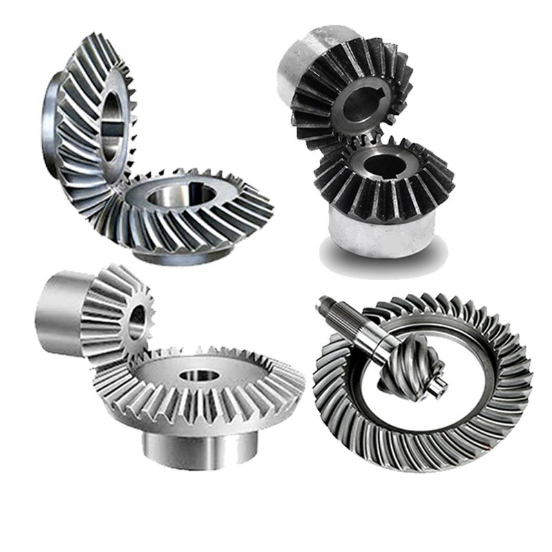Miter CNC Forged Screw Pinion Differential Stainless Steel Plastic Hypoid Helical Straight 90 45 Degree Spiral Bevel Gear