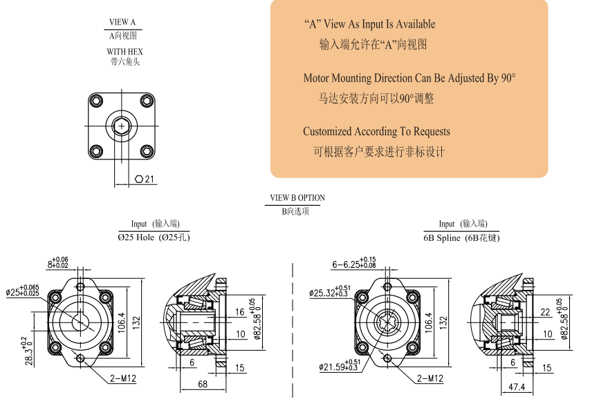 JW17 Ratio 104:1 Slewing Drive Gearbox Worm Gear Slew Drive for Crane Aerial Work Truck