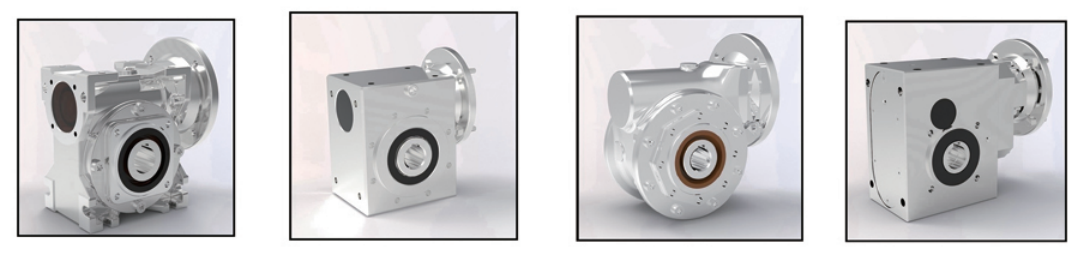 Corrosion Resistant SSRV075 Stainless Steel Gear Wheel Reduction Motor Drive Speed Reducer Worm Gearbox