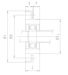 FF Series Flange Nut Mount Ball Screw Bracket for Ball Screw Router FF6 FF10 FF12 FF15 FF20 FF25 FF30