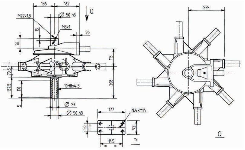 Agricultural S9 Series 540 Gearbox for Rotary Rakes