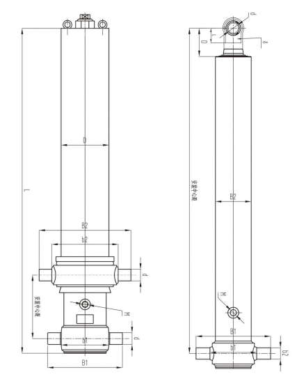 Front Top Lifting Hydraulic Cylinder for Heavy Duty Dump Truck 8X4 Semi Trailer