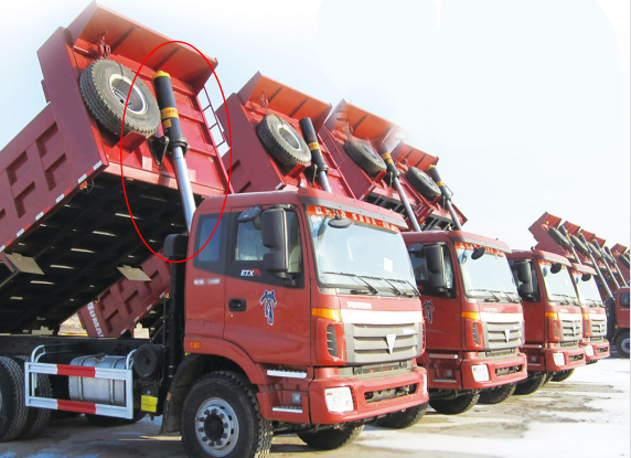 Front Top Lifting Hydraulic Cylinder for Heavy Duty Dump Truck 8X4 Semi Trailer