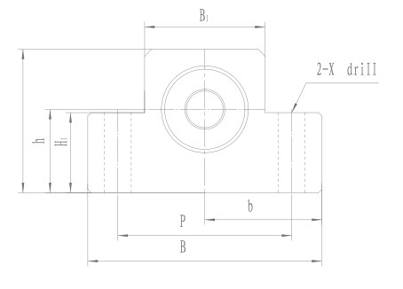 EF Series Flange Nut Mount Ball Screw Bracket for Ball Screw Router EF6 EF8 EF10 EF12 EF15 EF20