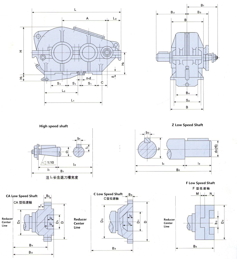 China Factory ZQ JZQ 3000 Rpm Planetary Gearbox Zq650 Bevel Gearbox for Cnc Machine