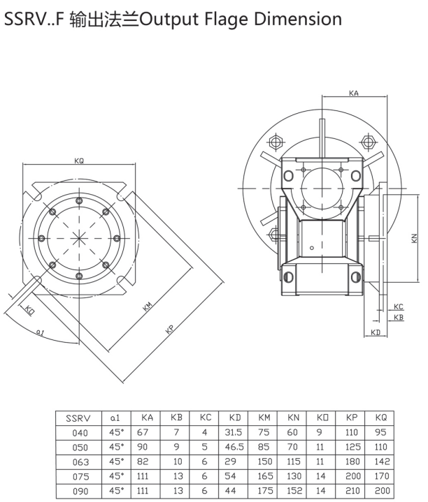 Corrosion Resistant SSRV075 Stainless Steel Gear Wheel Reduction Motor Drive Speed Reducer Worm Gearbox