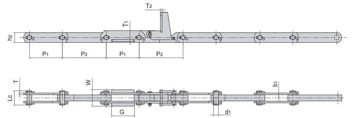 Guaranteed Quality Proper Price BC300/400F1 BC350F1 Conveyor Chains for Steel Mill