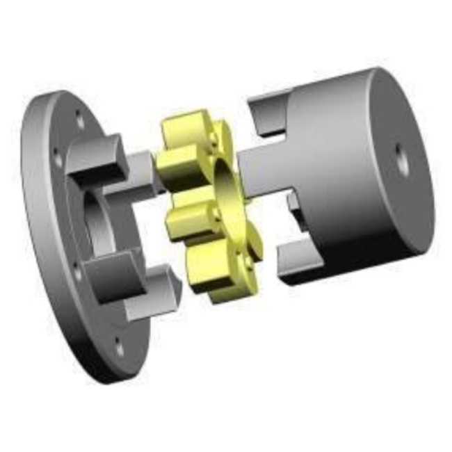 Metal Rotex Type GR / GE Flexible Shaft Coupling with PU or Rubber Spider Elastic Element Jaw Couplings