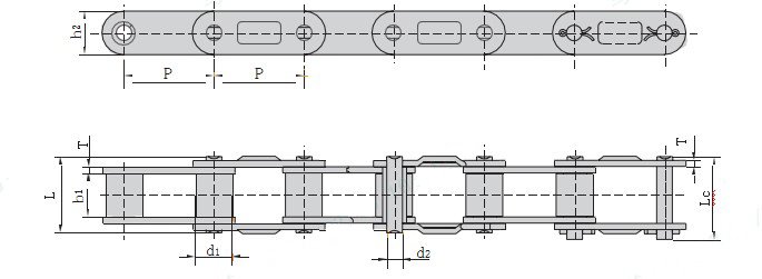 OEM Transmission CA Type Agricultural Chain