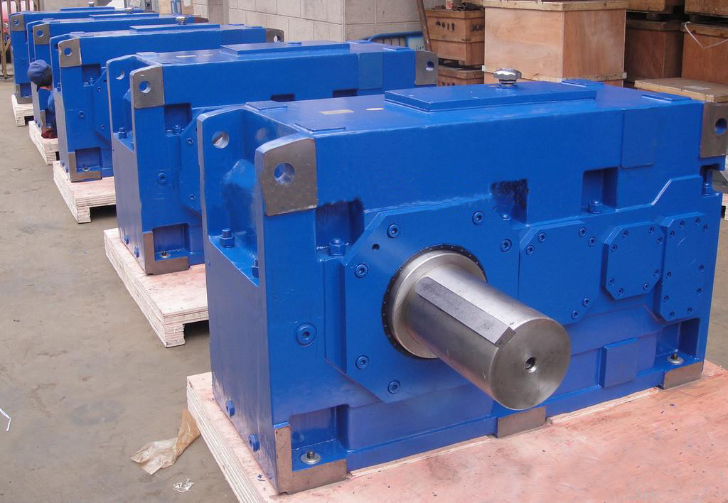 B series helical bevel gearbox 2 speed transmission right angle industrial gear units 3 phase reducer gear box motor