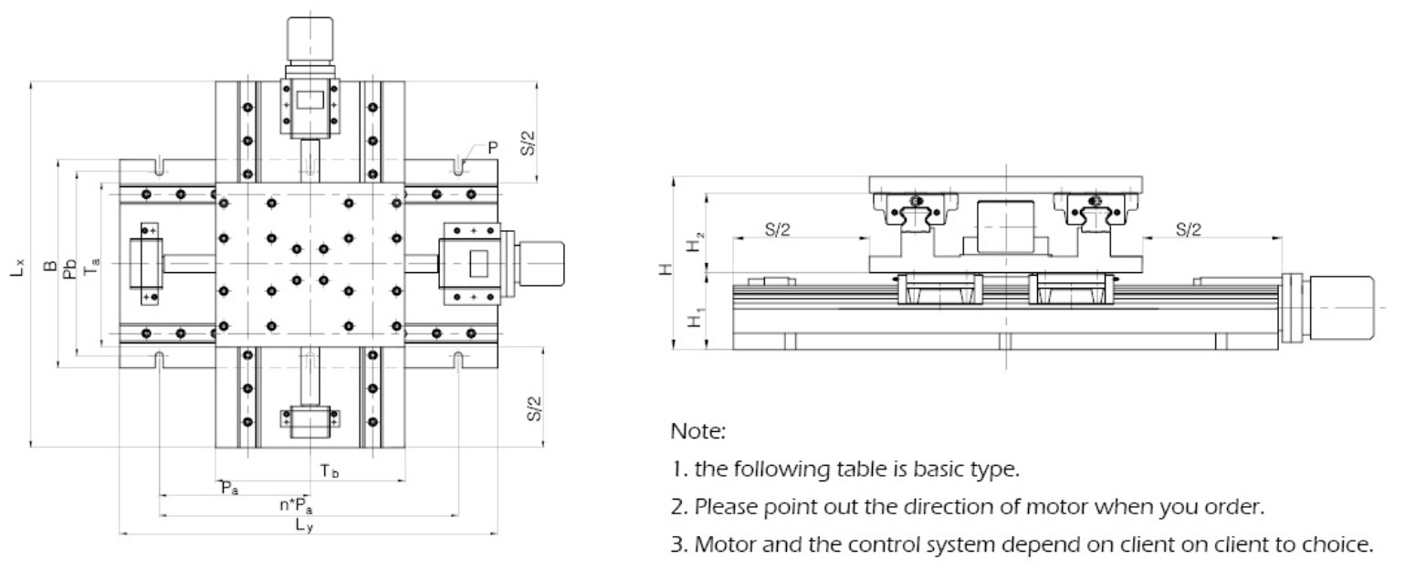 High Quality Cross Working Table Series CNC Double Coordinate Working Table Cnc Ball Screw