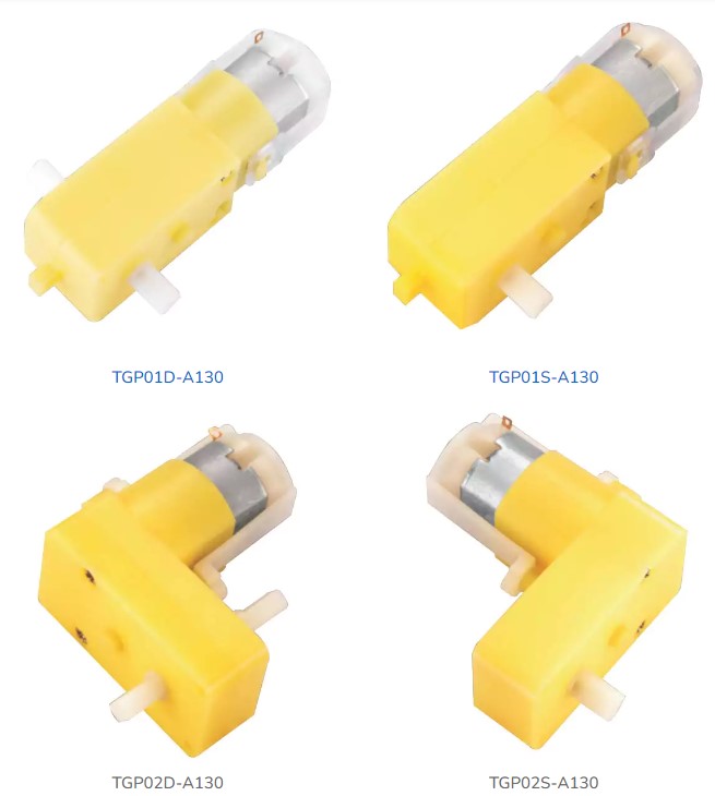 Factory Supply Attractive Price TGP01S-A130 Plastic Gearbox Mini Geared Motor for Toy Car