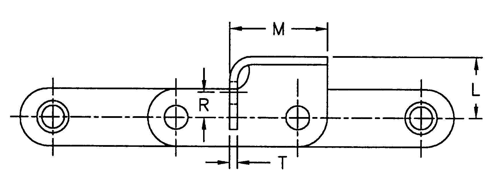CA550G17-2 Agricultural Steel Conveyor CA550 Roller Chains With G17-2 Attachment