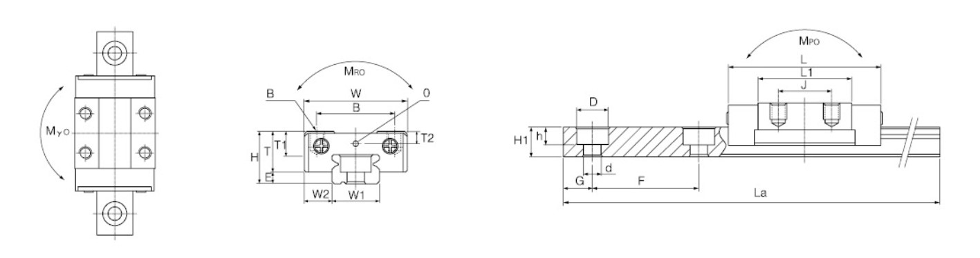 Economical Custom Design BTM Standard-type Miniature Linear Guideway Ball Screw