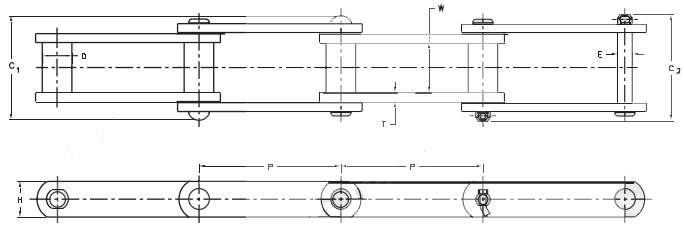 Factory SS Class SS188 SS131 SS102B SS111 SS110 SS833 SS856 SS857 Bushed Steel Chain