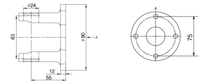 3019 Agricultural PTO Shaft Part Yoke Agriculture Industrial Flange Yoke